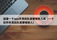 组建一个app开发团队需要哪些人员（一个软件开发团队需要哪些人）