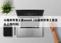 小程序开发工具wxml（小程序开发工具怎么上传代码）