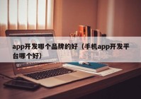 app开发哪个品牌的好（手机app开发平台哪个好）